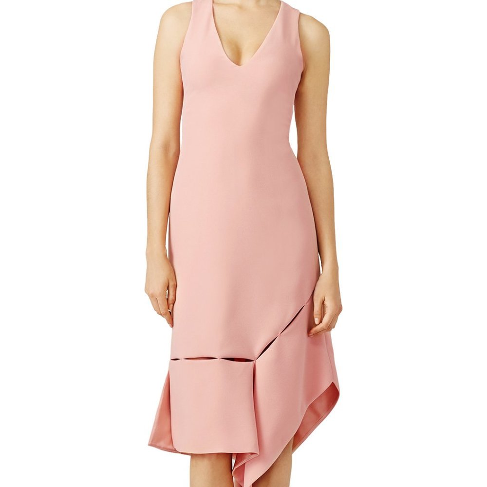 Prabal Gurung Rose Tea Side Slash Dress